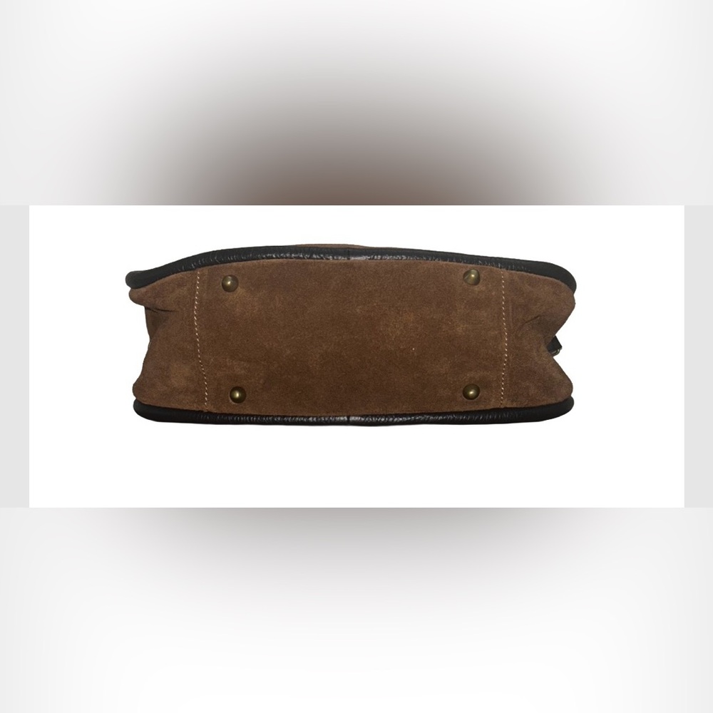 Cheval Firenze Italian Suede Leather Satchel Bag/Satchel/Crossbody - Picture 6 of 10